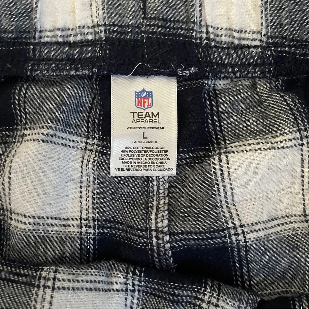 NFL Team Apparel Women’s Los Angeles Rams Plaid Flannel Pajama Pants Size Large